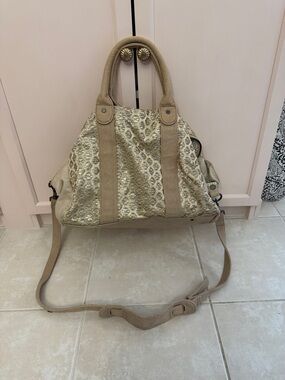 Neutral Metallic -Print Tote Bag - Women